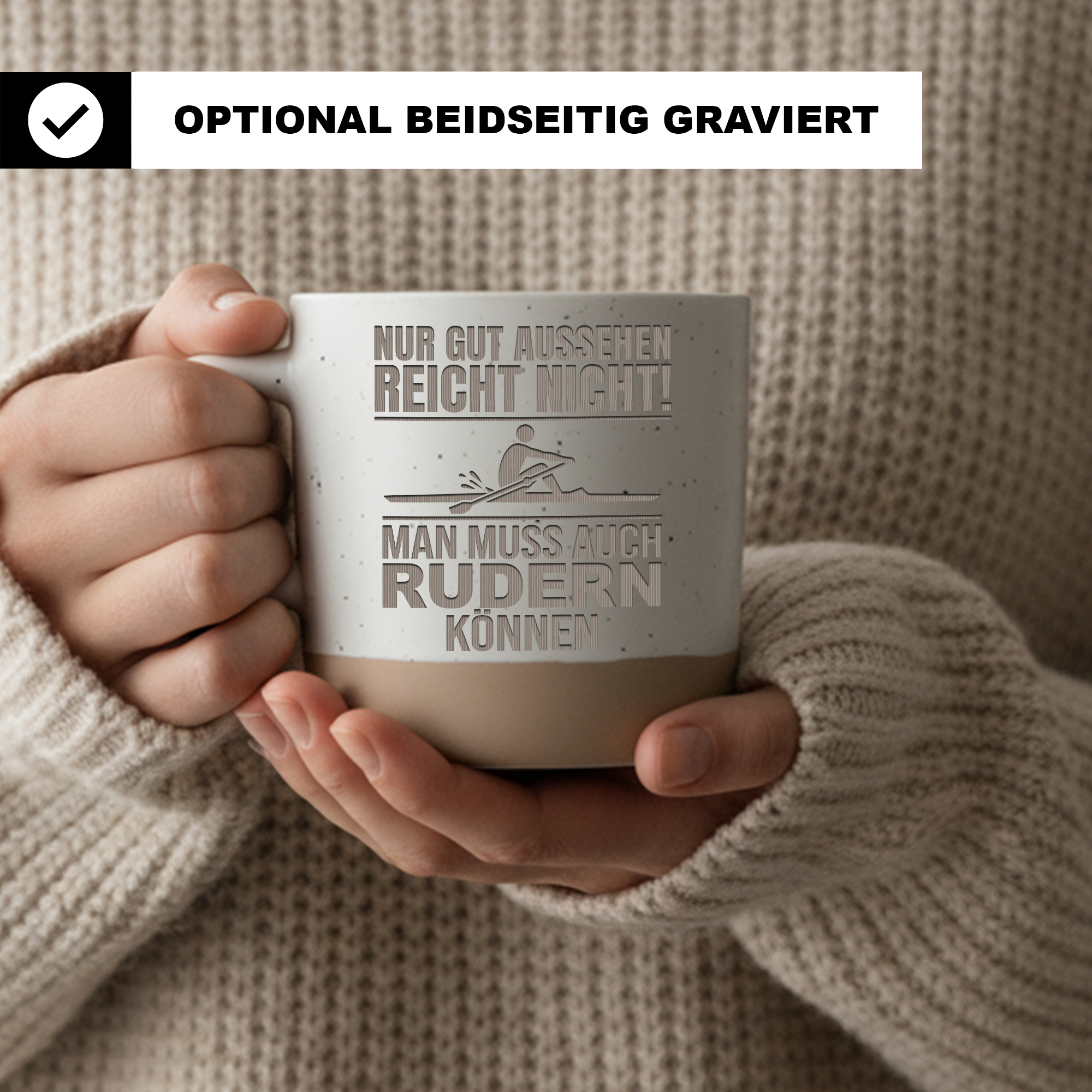 Tasse Rudern Geschenk Ruderer Becher Kaffeetasse Rudersport Geschenkid – Bild 2