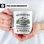 Wohnmobil Tasse Männer mit schönsten Frauen lustiger Spruch  – Weiß [farbe:weiß]