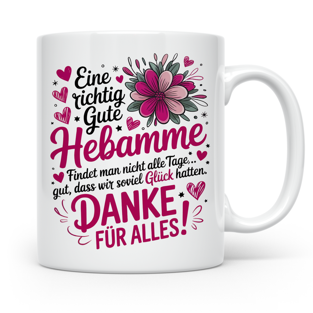 Danke Hebamme Abschied - Wertschätzung Geschenk | Beste Hebamme der Welt Tasse