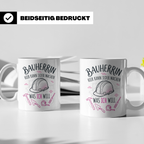 Bauherrin Tasse mit Spruch | Geschenk für Frauen zum Hausbau – Weiß [farbe:weiß]