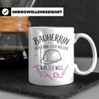 Bauherrin Tasse mit Spruch | Geschenk für Frauen zum Hausbau – Weiß [farbe:weiß]