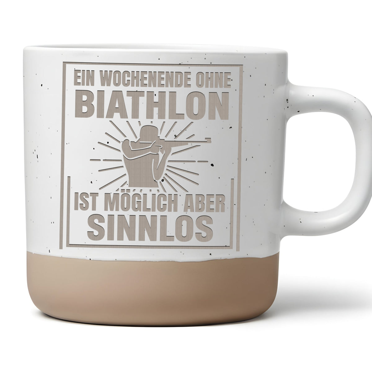 Tasse Ein Wochenende ohne Biathlon ist möglich aber sinnlos Geschenk B – Bild 1