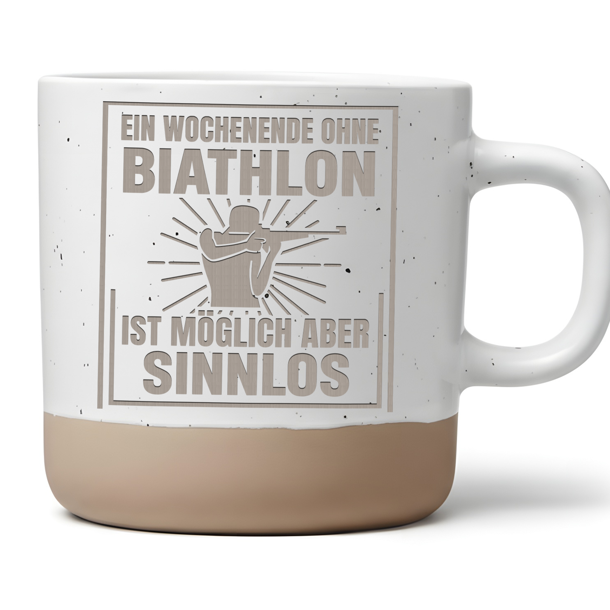 Tasse Ein Wochenende ohne Biathlon ist möglich aber sinnlos Geschenk B – Bild 1