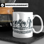 Führungskraft Tasse für Landwirt & Bauer mit Kühen, Lustiges – Weiß [farbe:weiß]
