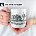 Führungskraft Tasse für Landwirt & Bauer mit Kühen, Lustiges – Weiß [farbe:weiß]