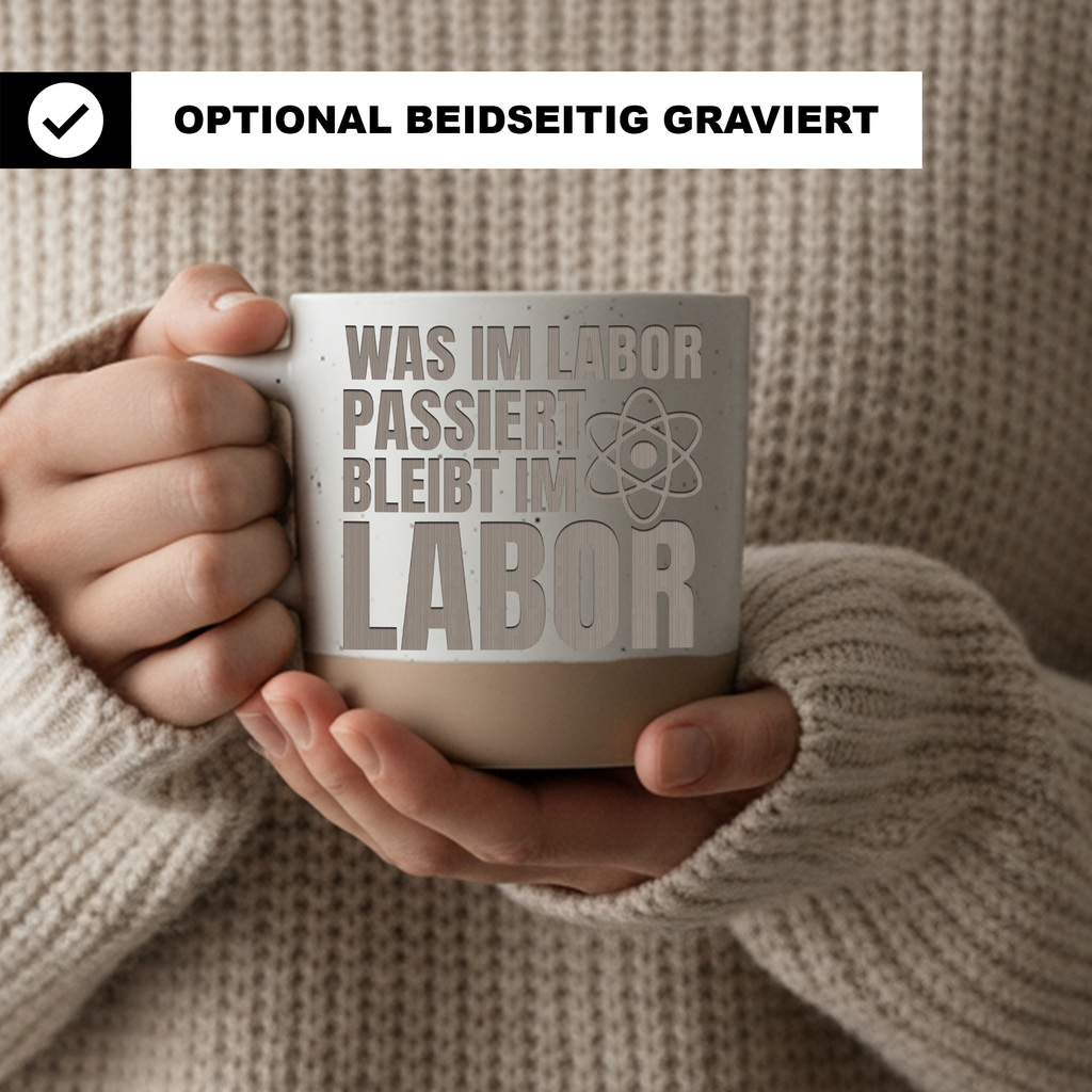 Tasse Was im Labor passiert bleibt im Labor Geschenk Chemiker Becher K – Bild 2