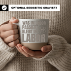 Tasse Was im Labor passiert bleibt im Labor Geschenk Chemiker Becher K – Bild 2
