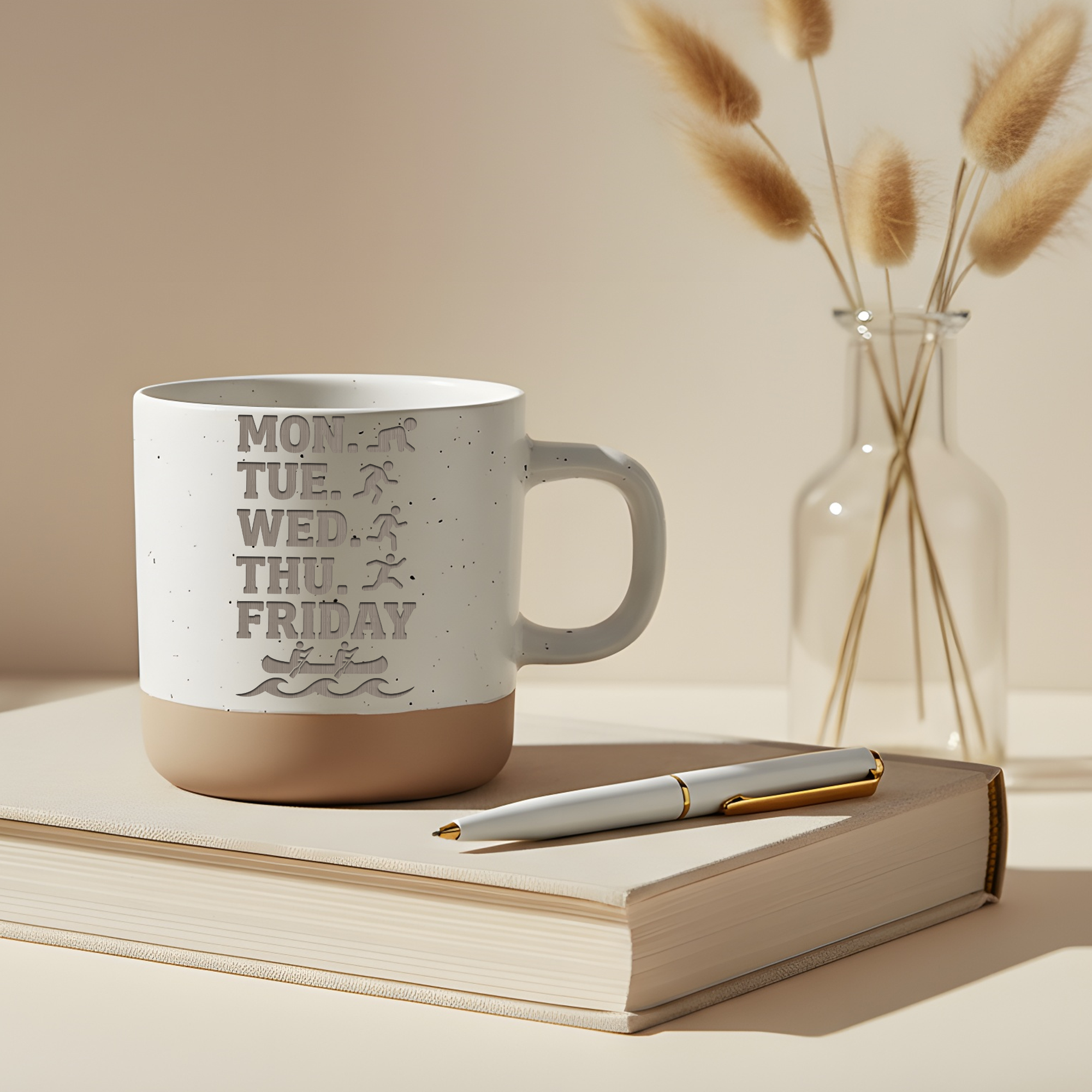Tasse Friday Kanu Geschenk Paddler Becher Kaffeetasse Kanadier Wochent – Bild 5