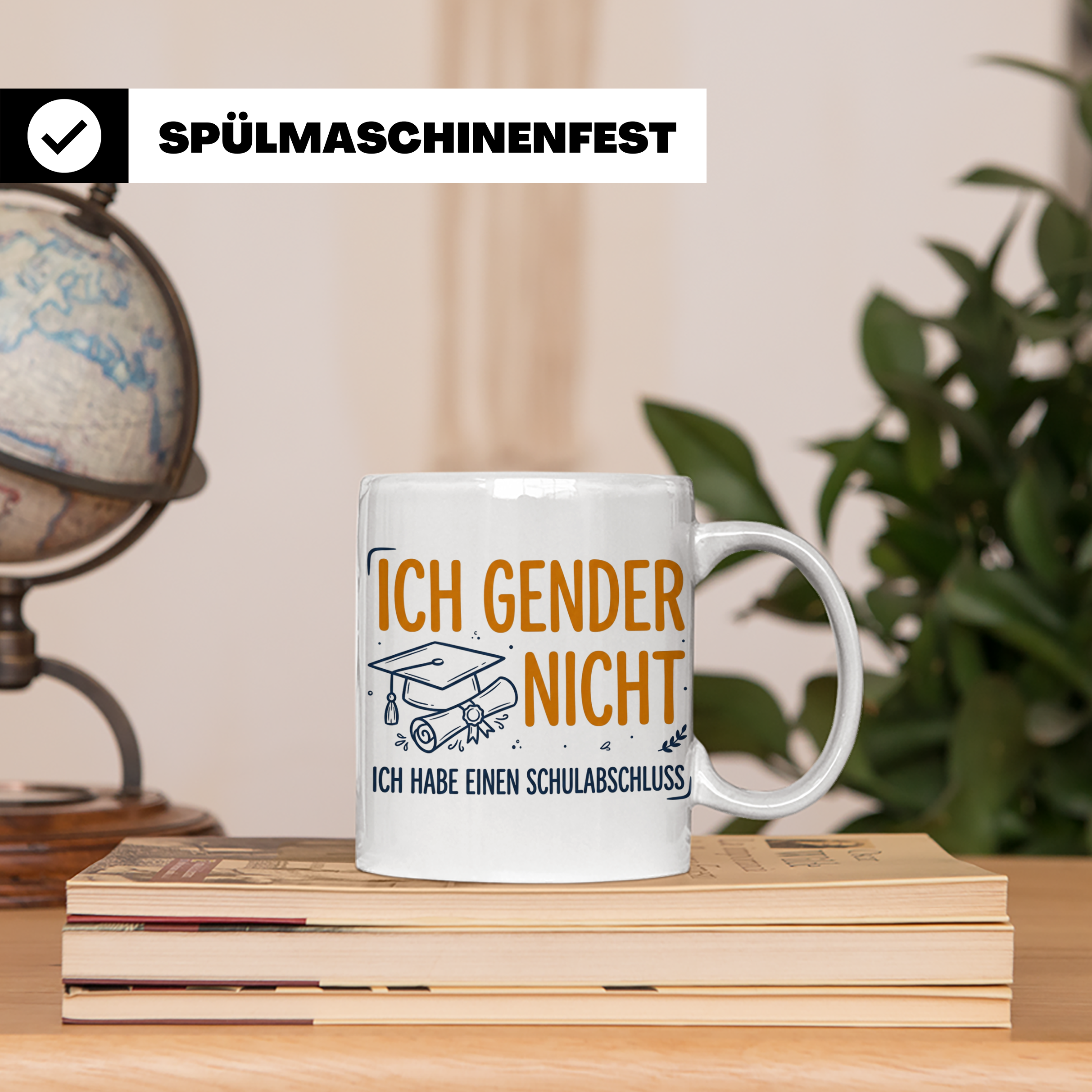 Anti Gender Tasse mit Spruch Ich gender nicht ich habe einen – Weiß [farbe:weiß]