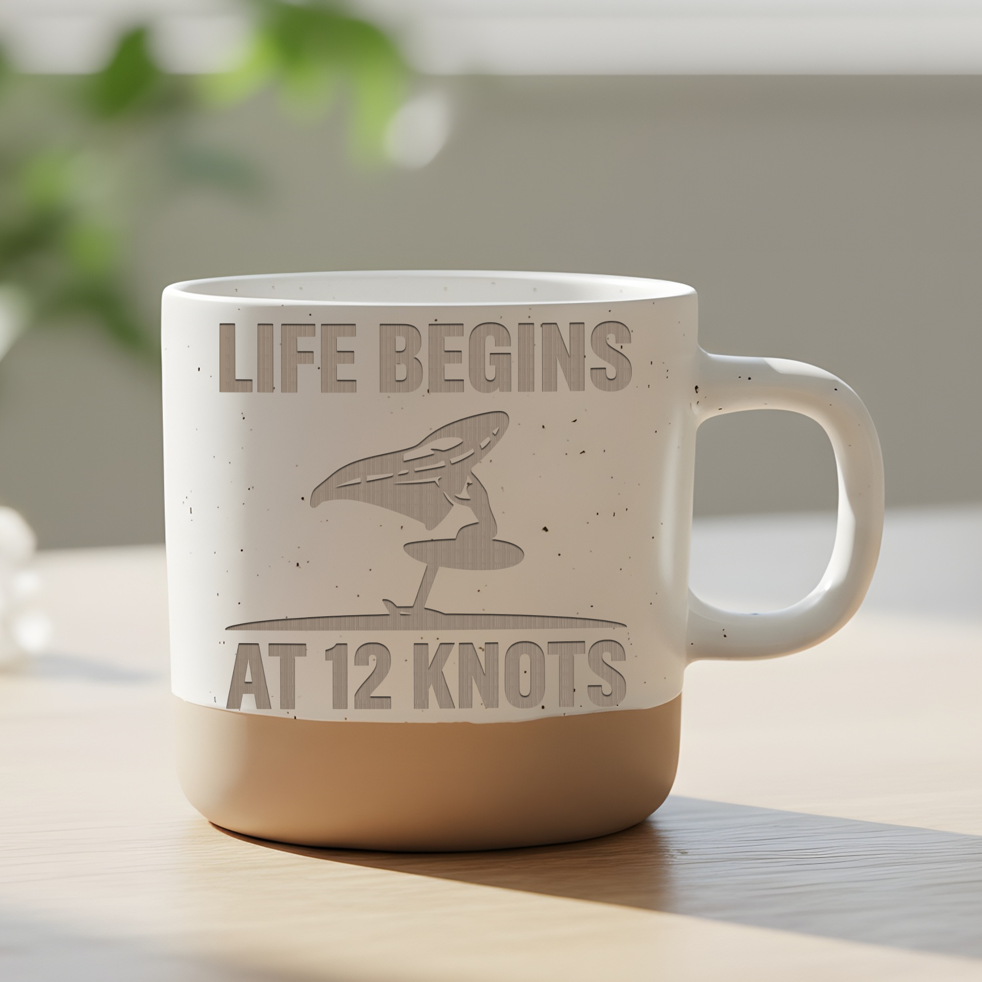 Tasse Life Begins At 12 Knots Geschenk Surfer Becher Kaffeetasse Wing  – Bild 6