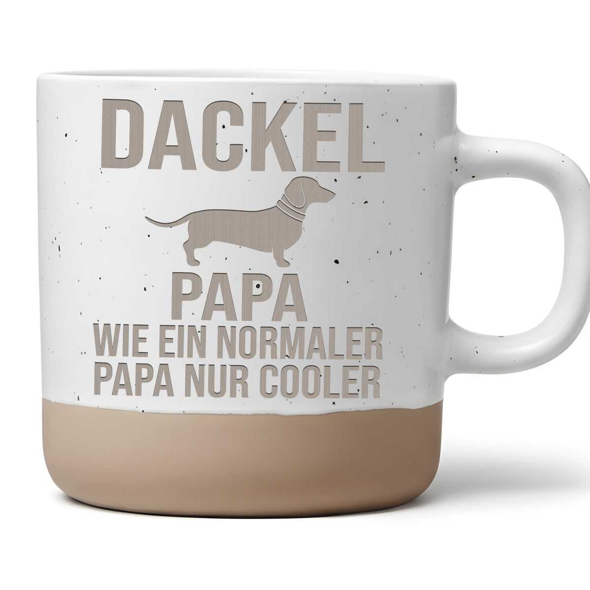 Tasse Dackel Papa wie ein normaler Papa nur cooler Geschenk Hundevater – Bild 1