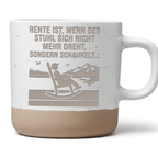 Tasse Rente ist wenn der Stuhl schaukelt Geschenk Rentner Becher Kaffe – Bild 1