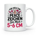 Peace Zeichen für Mich 5-6 CM | Kaffeetasse Therapie Humor
