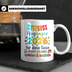 Kita Abgänger 2026 Tasse, Geschenk Abschied Kindergarten, Vo – Weiß [farbe:weiß]