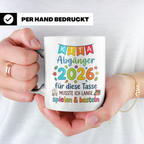 Kita Abgänger 2026 Tasse, Geschenk Abschied Kindergarten, Vo – Weiß [farbe:weiß]