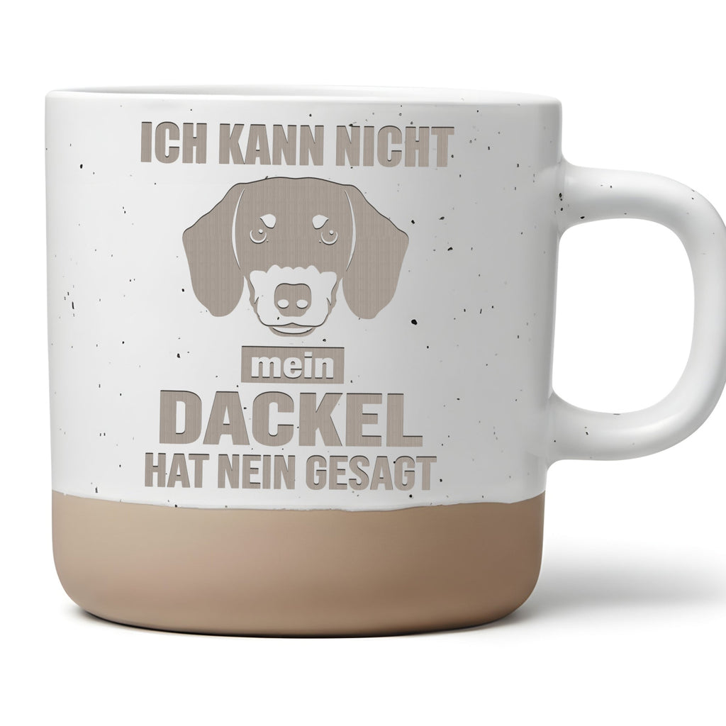 Tasse Ich kann nicht mein Dackel hat nein gesagt Geschenk Dackelbesitz – Bild 1
