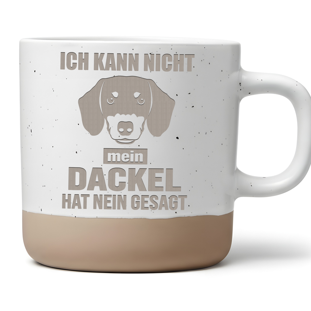 Tasse Ich kann nicht mein Dackel hat nein gesagt Geschenk Dackelbesitz – Bild 1