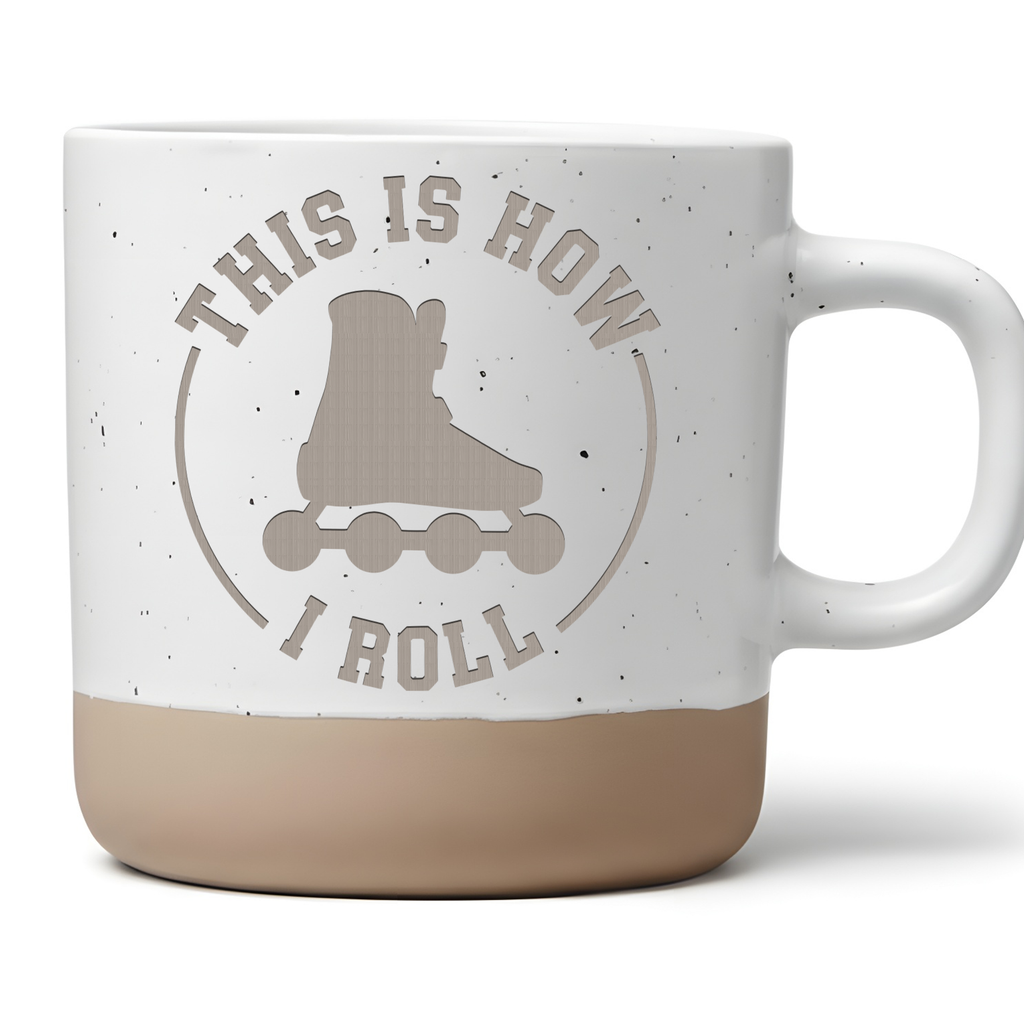 Tasse This Is How I Roll Geschenk Inlineskater Becher Kaffeetasse Skat – Bild 1