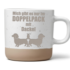Tasse Mich gibt es nur im Doppelpack mit Dackel Geschenk Dackelbesitze – Bild 1