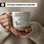 Tasse Mich gibt es nur im Doppelpack mit Dackel Geschenk Dackelbesitze – Bild 2