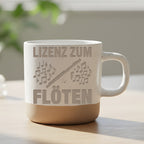 Tasse Lizenz zum Flöten Geschenk Flötist Becher Kaffeetasse Querflöte  – Bild 6