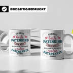 Patenkind Tasse von cooler Patentante, Bestes Patenkind der  – Weiß [farbe:weiß]
