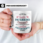Patenkind Tasse von cooler Patentante, Bestes Patenkind der  – Weiß [farbe:weiß]