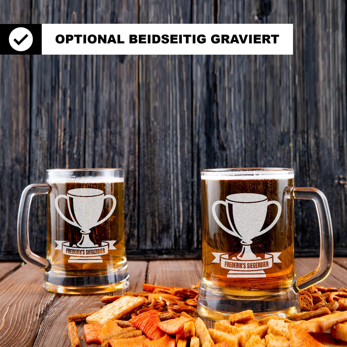 Personalisierter Bierkrug Pokal Siegerbier Geschenk Männer Spaß Bier Humor Personalisiert