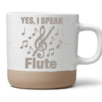 Tasse Yes I Speak Flute Geschenk Flötist Becher Kaffeetasse Querflöte  – Bild 1