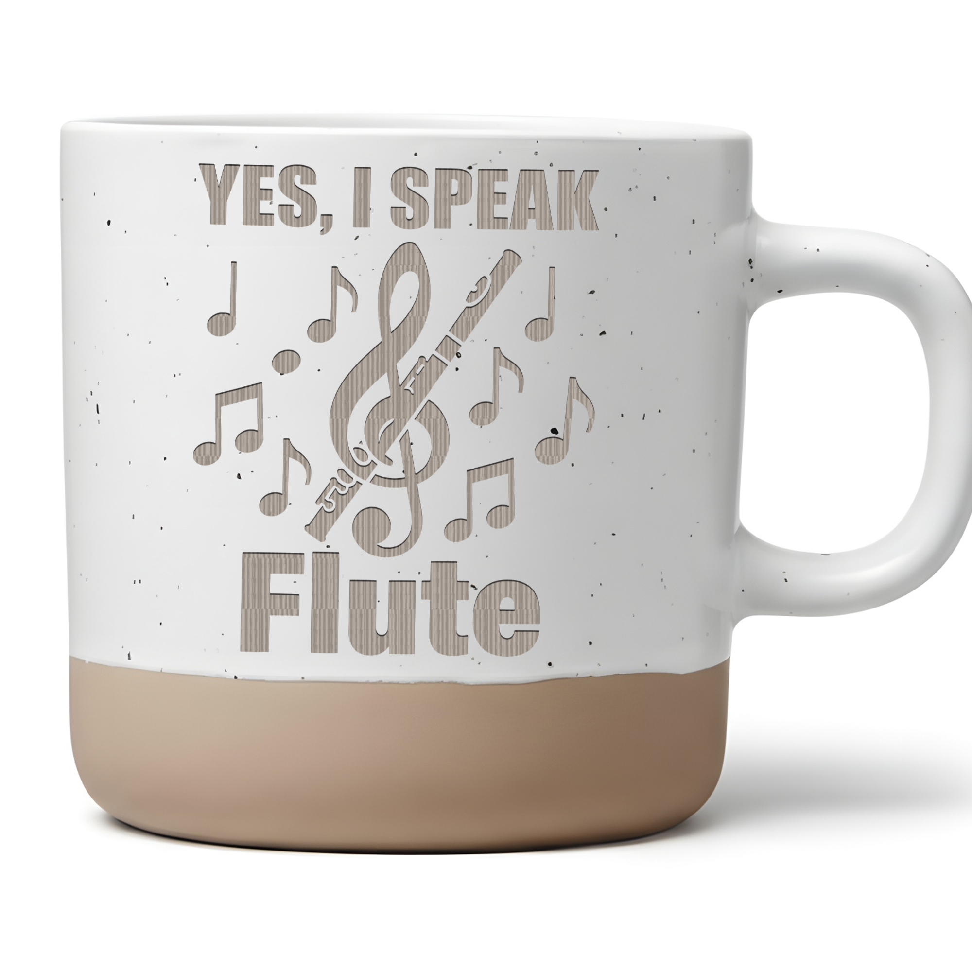 Tasse Yes I Speak Flute Geschenk Flötist Becher Kaffeetasse Querflöte  – Bild 1