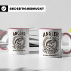 Angler Tasse mit Hecht Spruch Weil alles Schöne einen Haken  – Rosa [farbe:rosa]
