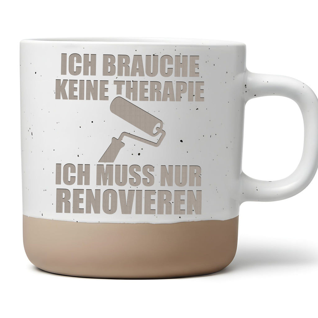 Tasse Ich brauche keine Therapie ich muss nur renovieren Geschenk Male – Bild 1