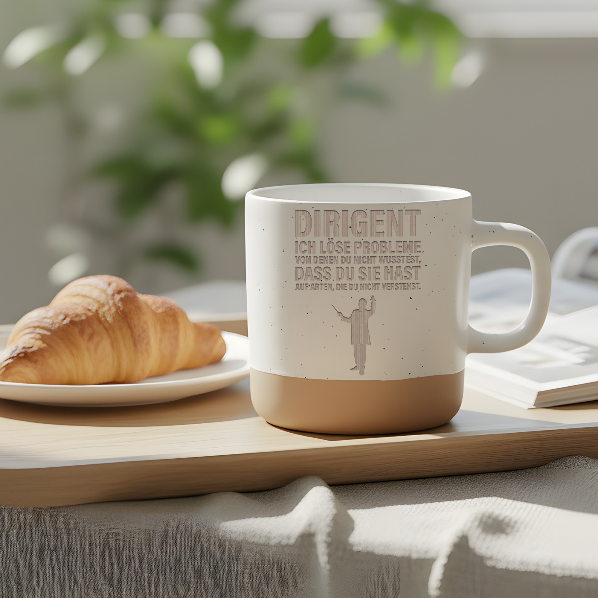Tasse Dirigent Ich löse Probleme Geschenk Dirigent Becher Kaffeetasse  – Bild 4
