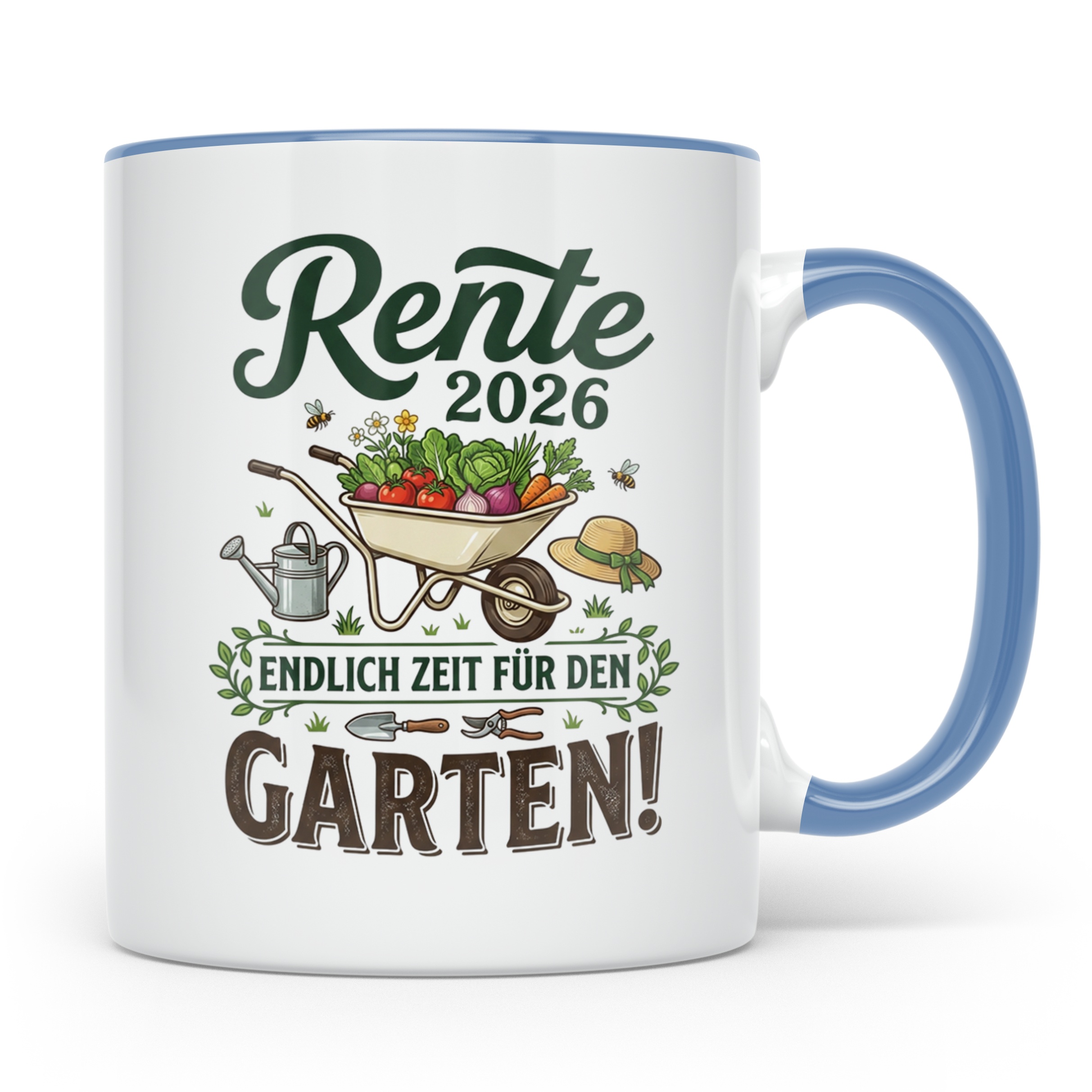 Rente 2026 Tasse für Gärtner | Endlich Zeit für den Garten S – Blau [farbe:blau]
