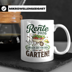 Rente 2026 Tasse für Gärtner | Endlich Zeit für den Garten S – Weiß [farbe:weiß]