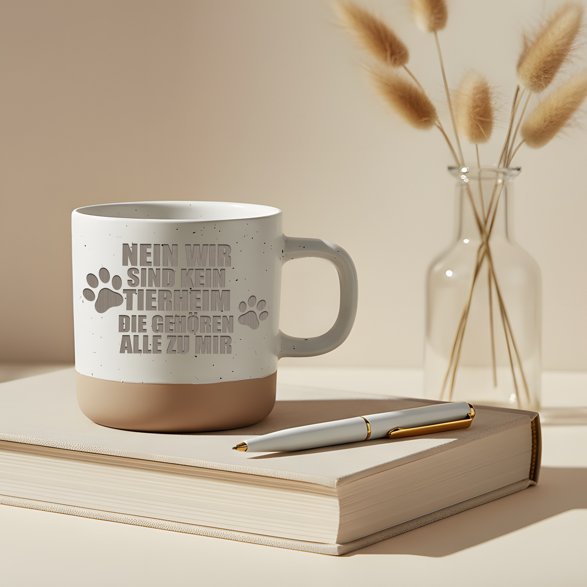 Tasse Nein wir sind kein Tierheim Geschenk Tierliebhaber Becher Kaffee – Bild 5