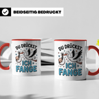 Hebamme Geschenkidee - Du Drückst Ich Fange | Lustige Geburtshelferin Spruch für Team Hebammen