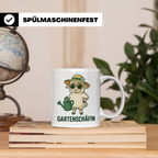 Gartenschäfin Tasse lustig mit Schaf Motiv für Gärtnerin & H – Weiß [farbe:weiß]