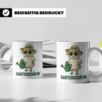 Gartenschäfin Tasse lustig mit Schaf Motiv für Gärtnerin & H – Weiß [farbe:weiß]