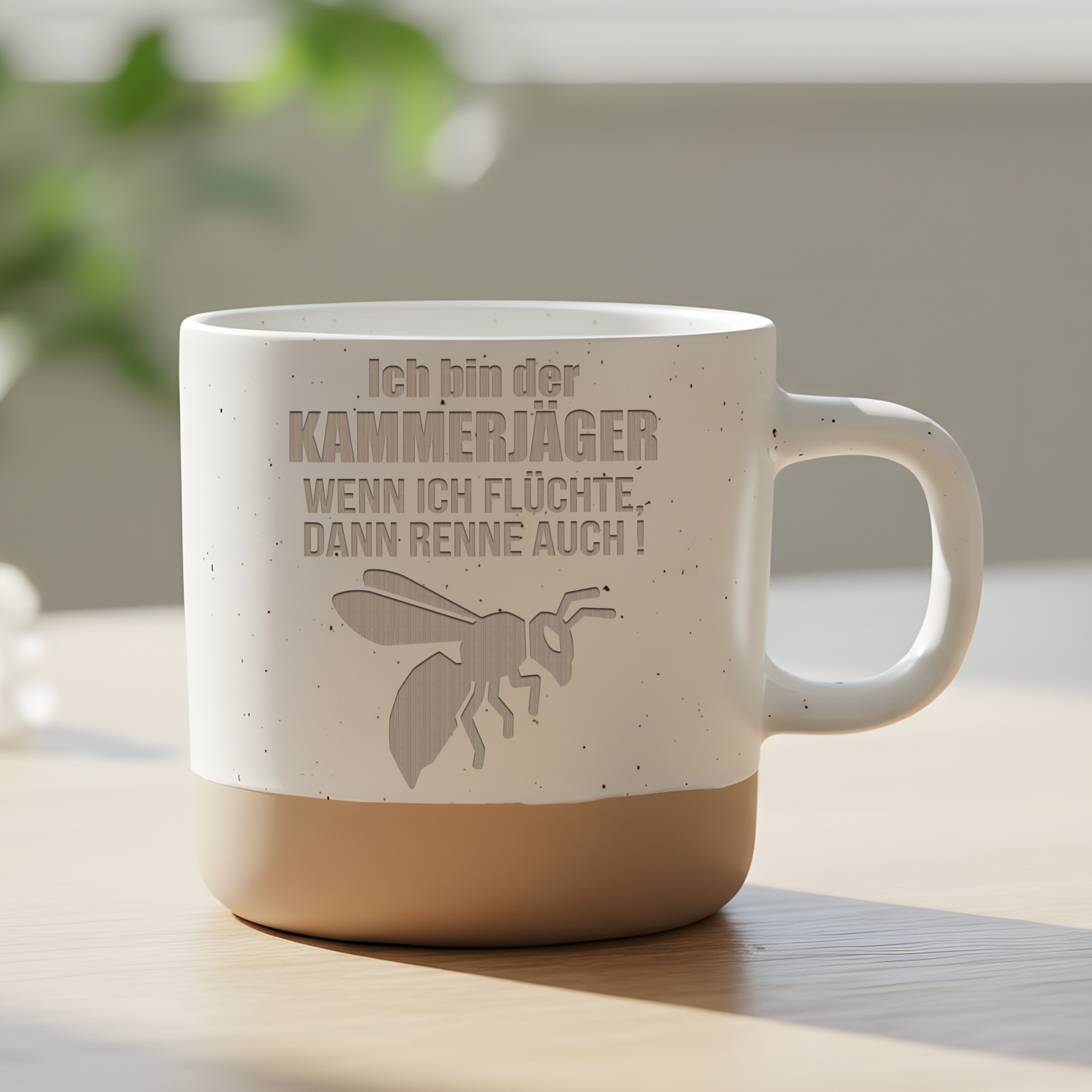 Tasse Kammerjäger Wenn ich flüchte renne auch Geschenk Becher Kaffeeta – Bild 6