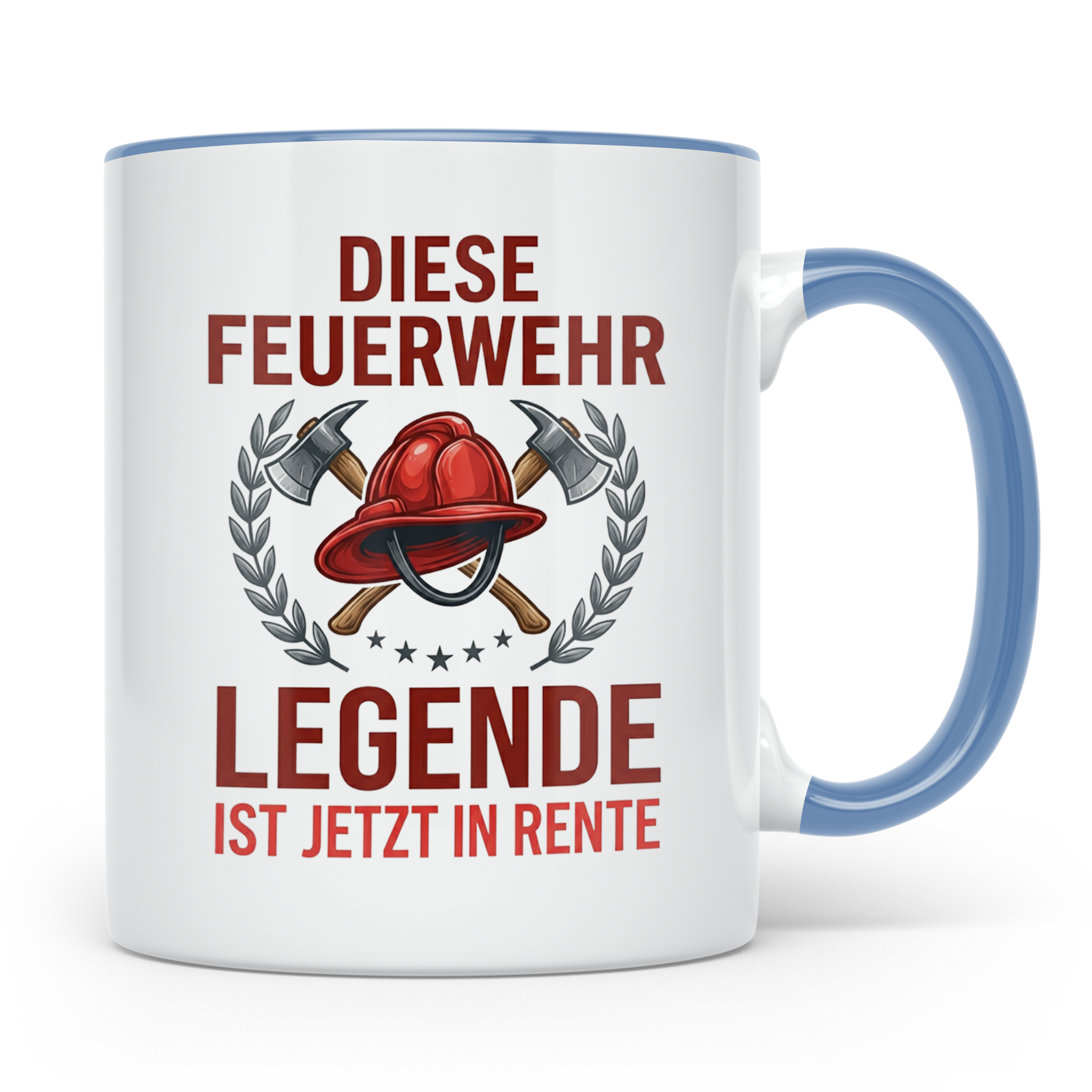 Feuerwehr Rente Tasse Diese Legende ist in Rente Geschenk Fe – Blau [farbe:blau]