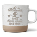 Tasse Ich bin eine einfache Frau Skifahren und Wein Geschenk Skifahrer – Bild 1