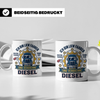 LKW Fahrer Tasse Geschenk für Trucker, Berufskraftfahrer mit – Weiß [farbe:weiß]