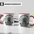 LKW Fahrer Tasse Geschenk für Trucker, Berufskraftfahrer mit – Rot [farbe:rot]