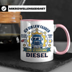 LKW Fahrer Tasse Geschenk für Trucker, Berufskraftfahrer mit – Rosa [farbe:rosa]