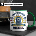 LKW Fahrer Tasse Geschenk für Trucker, Berufskraftfahrer mit – Grün [farbe:grün]