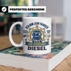 LKW Fahrer Tasse Geschenk für Trucker, Berufskraftfahrer mit – Weiß [farbe:weiß]