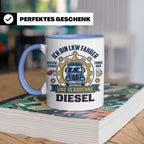 LKW Fahrer Tasse Geschenk für Trucker, Berufskraftfahrer mit – Blau [farbe:blau]