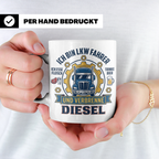 LKW Fahrer Tasse Geschenk für Trucker, Berufskraftfahrer mit – Weiß [farbe:weiß]