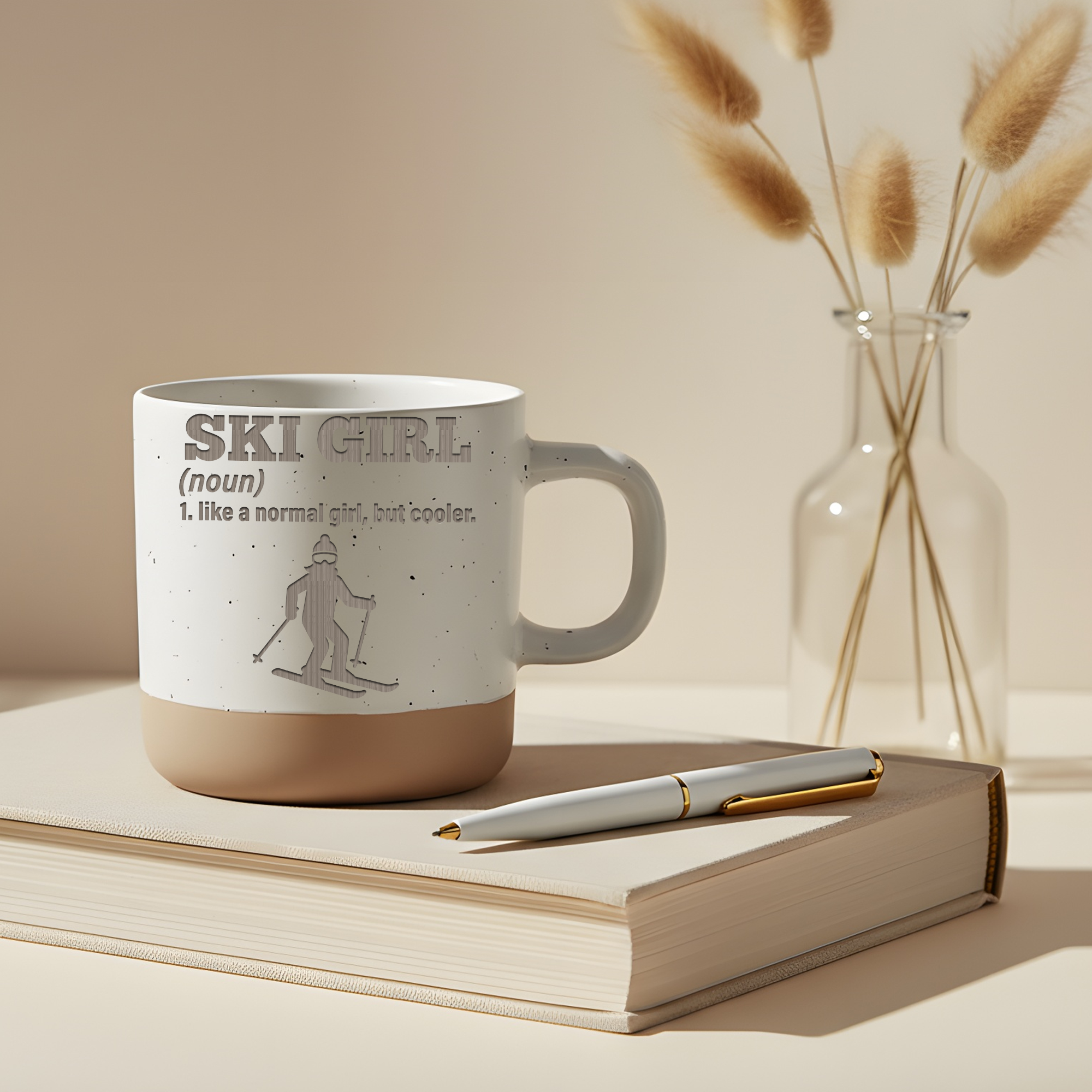 Tasse Ski Girl Definition Geschenk Skifahrerin Becher Kaffeetasse Ski  – Bild 5